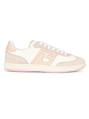 Swan Suede & Leather Low-Top Sneakers
