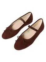 Leonie Suede Ballet Flats