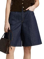 Nolan Denim High-Rise Shorts