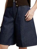 Nolan Denim High-Rise Shorts