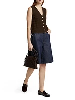 Nolan Denim High-Rise Shorts