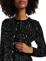 Sequined Crewneck Jacket