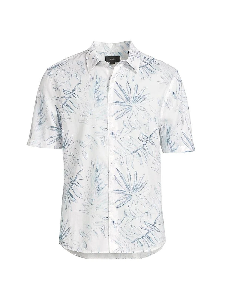 Short-Sleeve French Placket Shirt