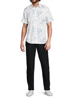 Short-Sleeve French Placket Shirt