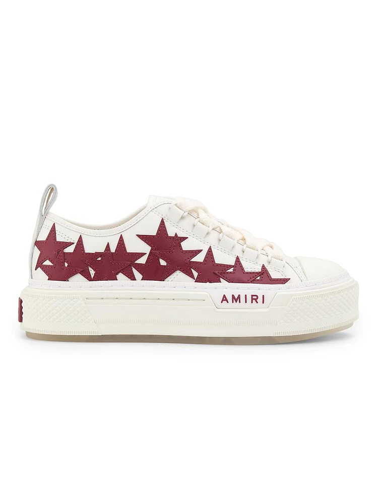 Stars Court Leather Low-Top Sneakers