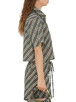Check Poplin Boxy Shirt