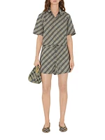 Check Poplin Boxy Shirt