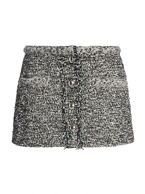 Gleny Textured Miniskirt