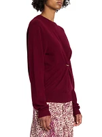 Ilaria Merino Wool-Cashmere Pierced Sweater