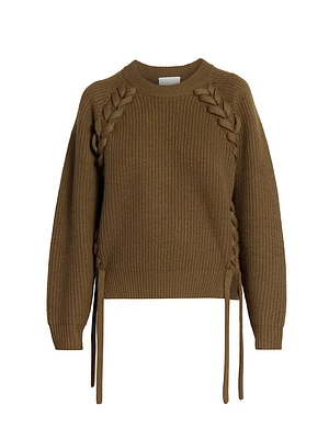 Noelia Merino Wool Laced Sweater