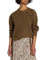 Noelia Merino Wool Laced Sweater