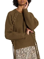 Noelia Merino Wool Laced Sweater