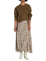 Noelia Merino Wool Laced Sweater