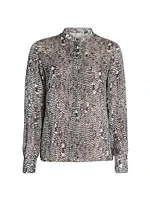 Ilda Printed Silk-Blend Shirt