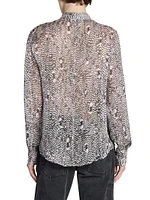 Ilda Printed Silk-Blend Shirt
