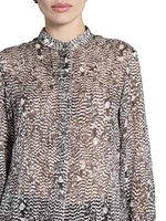 Ilda Printed Silk-Blend Shirt