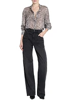 Ilda Printed Silk-Blend Shirt