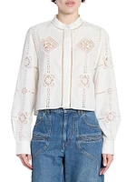 Serena Embroidered Cotton Blouse