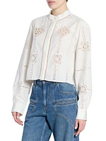 Serena Embroidered Cotton Blouse
