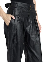 Fidji Linen-Blend Pants
