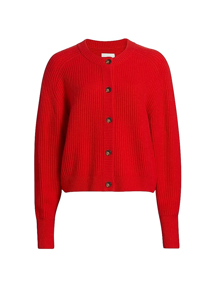 Bastia Rib-Knit Cashmere Oversized Cardigan