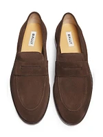 Charney Suede Penny Loafers