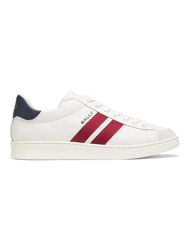 Thiago Ribbon Low-Top Leather Sneakers