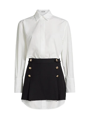 Warren Shirt Combo Minidress