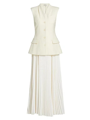 Georgina Pieced Vest Maxi Dress
