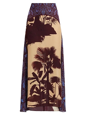 Nuevos Territorios Silk Maxi Skirt