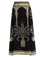 Poems Of The Sea Midi Skirt