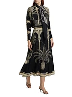 Poems Of The Sea Midi Skirt