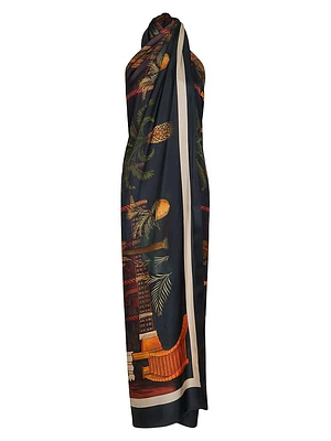 Enigma De Seda Silk Maxi Top