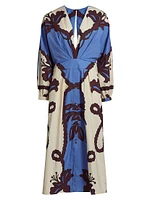 Latitud Marina Printed Midi Dress