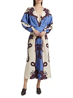 Latitud Marina Printed Midi Dress