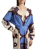 Latitud Marina Printed Midi Dress