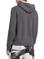Skull Wool Knit Hoodie