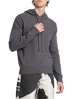 Skull Wool Knit Hoodie