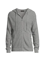Knit Zip-Front Hoodie