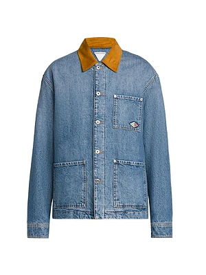 Vintage Padded Indigo Denim Jacket