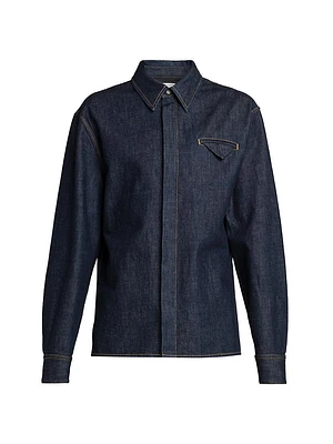 Indigo Triangle Pocket Denim Shirt
