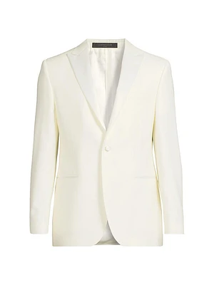 Peak Lapel Wool Dinner Jacket