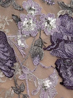 Off-the-Shoulder Floral Threadwork Embroidered Cocktail Dress