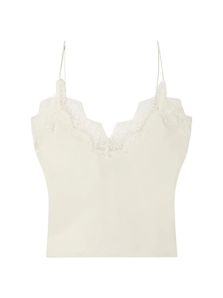 Silk Lace Camisole Top