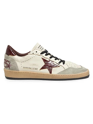 Ball Star Leather & Suede Low-Top Sneakers
