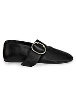 Leather Ballerina Flats