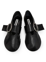 Leather Ballerina Flats