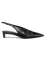Cruise 35MM Leather Kitten-Heel Pumps
