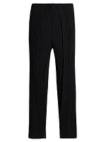 Snap-Cuff Pleats Pants