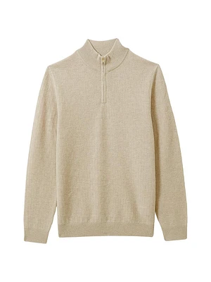 Chester Wool Quarter-Zip Sweater